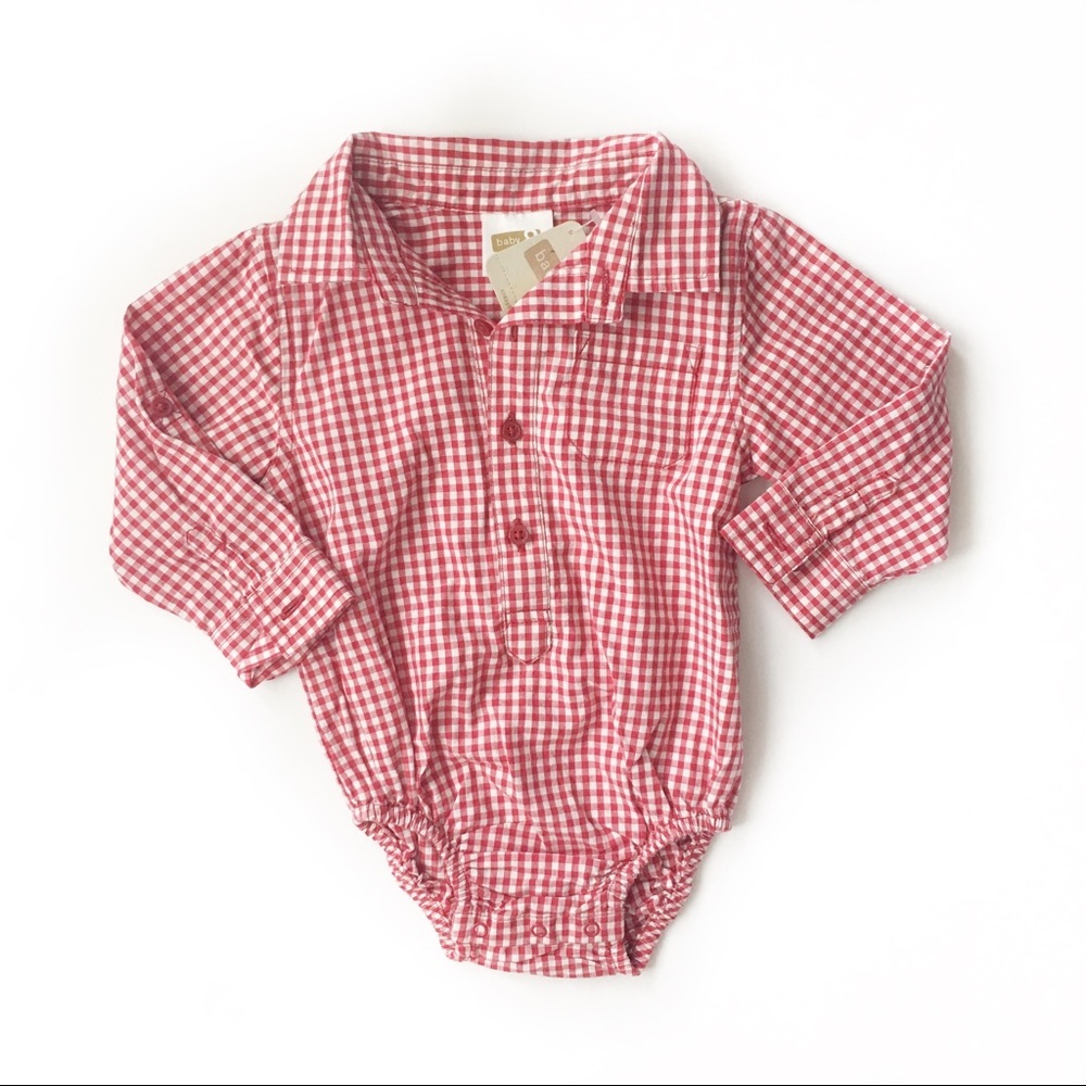 NWT Gingham Top